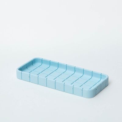 Tile Oblong Tray - Swimming Pool Blue