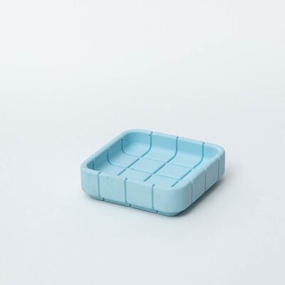 Piatto quadrato per piastrelle - Blu piscina