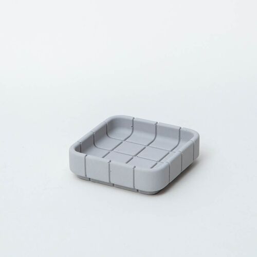 Tile Square Dish - Ash Grey