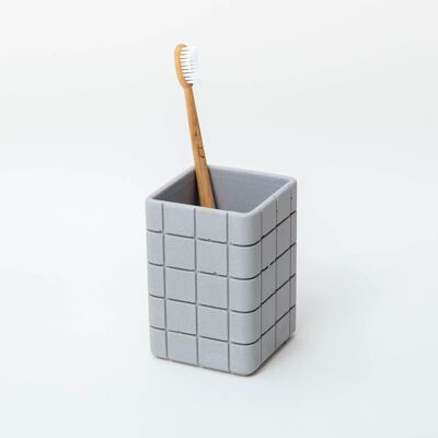 Porte-Brosse à Dents Tile - Gris Cendré