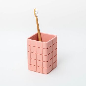 Porte-Brosse à Dents Tile - Rose Miami 1