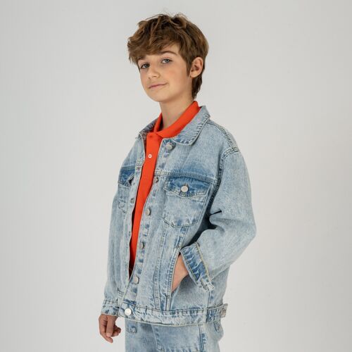 Kids' blue jeans jacket AJASIKA