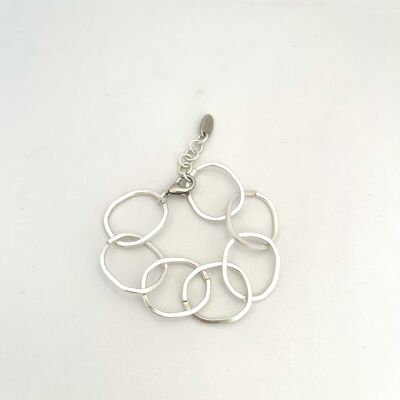 BRACELET LOTUS EN ARGENT