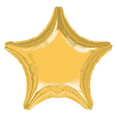 Star Foil Balloons - Gold