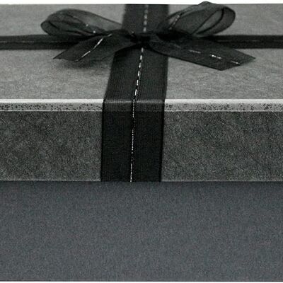 Dark Grey Box with Dark Grey Lid - 24.5 x 17 x 6.5 cm
