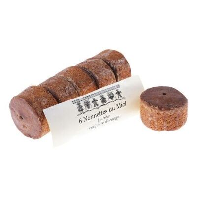 NONETTE MIEL FOURRÉE ORANGE 200g - Carton de 12 nonettes
