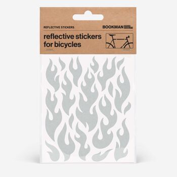 Stickers Réfléchissants Flammes Blanc