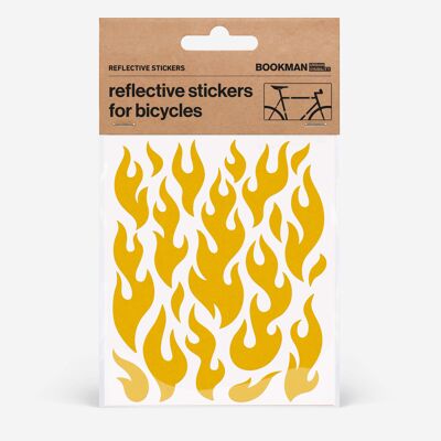 Stickers Réfléchissants Flammes Jaunes