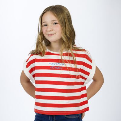 Girl's striped T-shirt CAERTO