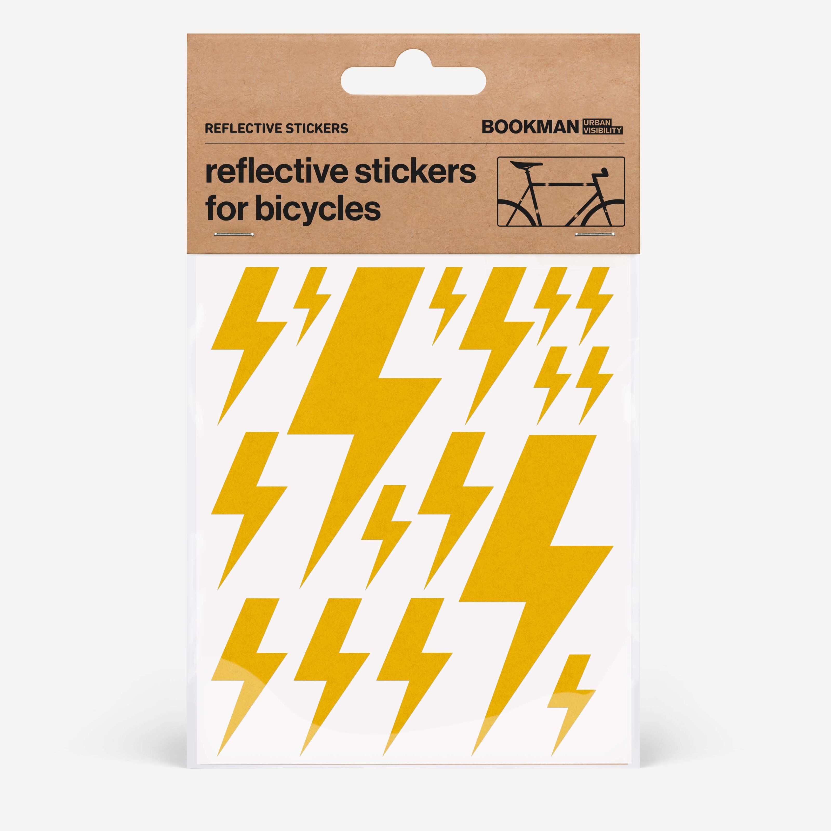 Shop Bookman Reflective Stickers Flames White