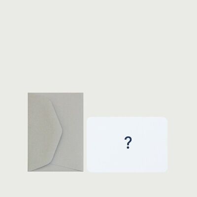 MINI CARD + QUESTION POINT ENVELOPE