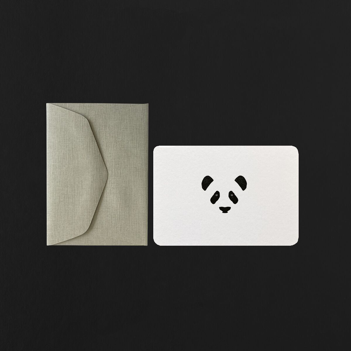 Mini carte + enveloppe panda