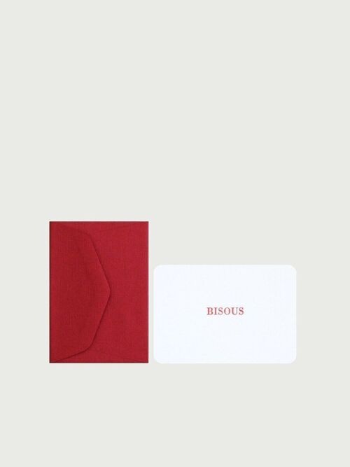 Mini carte + enveloppe bisous