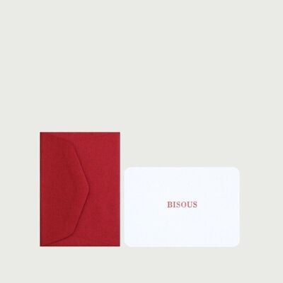 Mini carte + enveloppe bisous