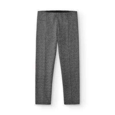 Girl's anthracite-grey pants PAMOMA