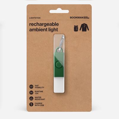 Luce ambientale ricaricabile - Lightstick con cerniera verde