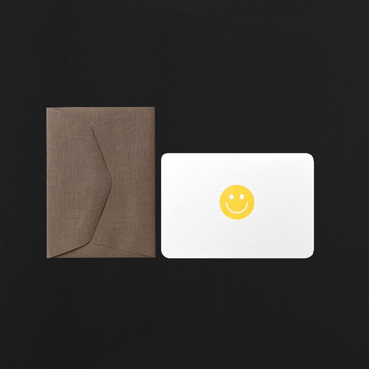 MINI CARD + BUSTA SMILEY GIALLO