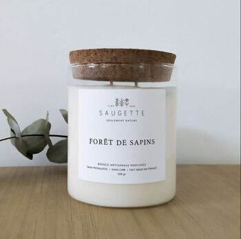 Forêt de sapins - Bougie artisanale parfumée à la cire de soja naturelle 6