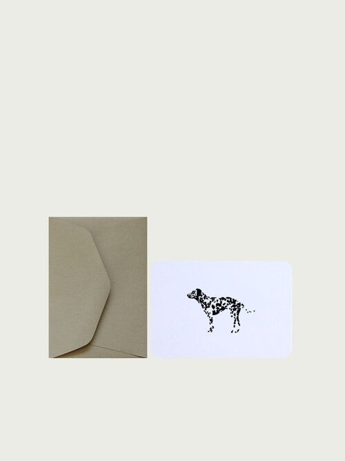 Mini carte + enveloppe dalmatien