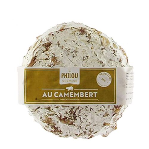 Saucisson sec sans peau au camembert - 220g - Philou Normand