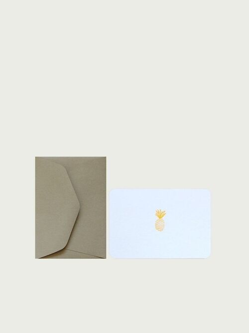 Mini carte + enveloppe ananas