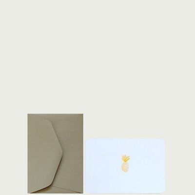Mini carte + enveloppe ananas