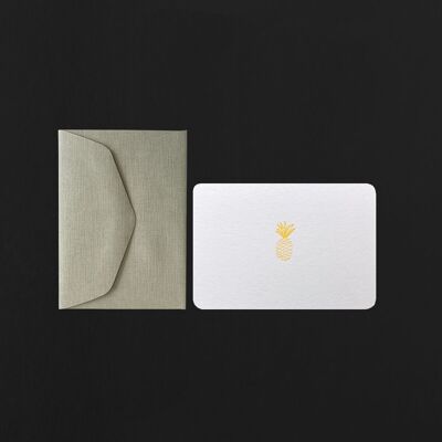 Mini carte + enveloppe ananas