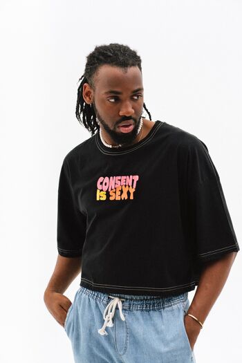 Teeshirt carré : CONSENT IS SEXY 🍑 3