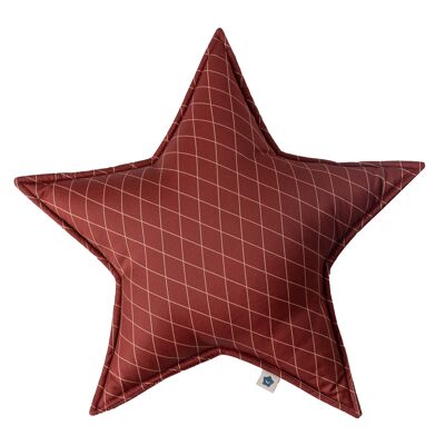 Red Christmas Star Cushion