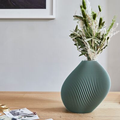 Bent 2 Vase | recycelte Materialien | inkl. Glaseinsatz | 16 Farben | recycelbar | klimaneutral | Deko | Frühling | Sommer