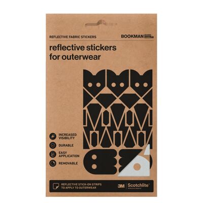 Reflective Fabric Stickers Adventure Silver