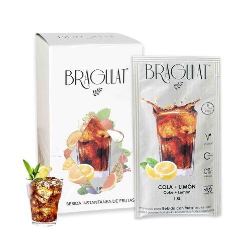 Bebida instantánea de COLA + LIMÓN BRAGULAT | Pack 15 unidades