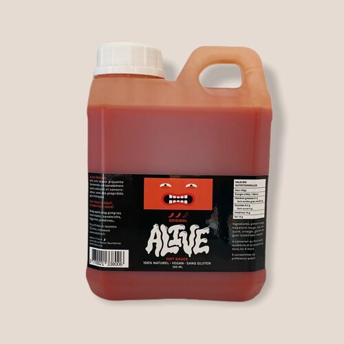 Alive original hot sauce 1L Usage pro