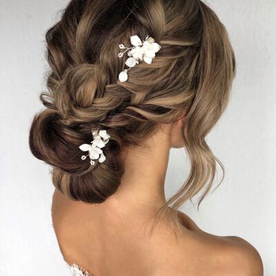 Vanessa Hairclips Accessorio per capelli in argento Sposa