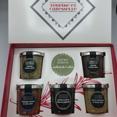 Coffret apéritif autour de l'olive