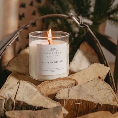 Au coin du feu - Vela artesanal perfumada con cera de soja natural