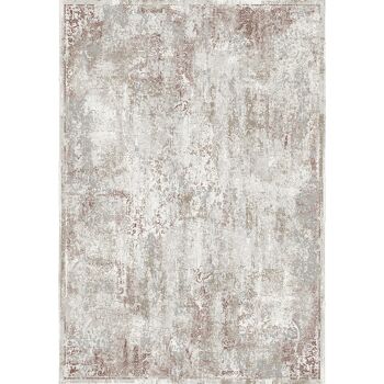 Tapis de salon design Motif Abstrait Moderne Beige Crème 2