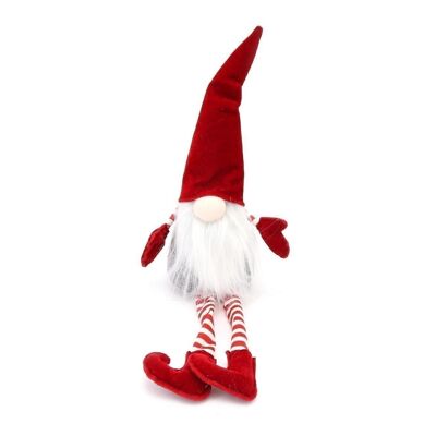 Babbo Natale seduto con gambe penzolanti 54 cm
