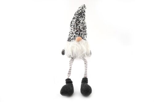 Grey Sequin Gonk With Dangly Legs 50cm