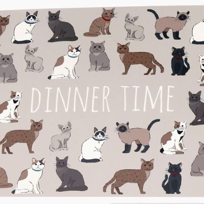 Wipeable Cat Themed Placemat 30x45cm