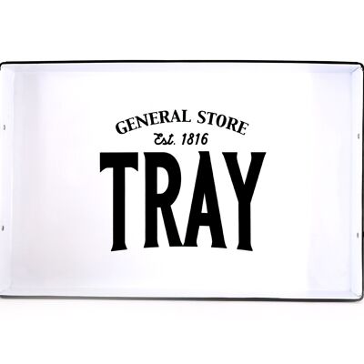 General Store Metal Serving Tray 51x27cm
