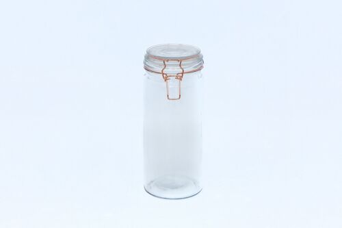 Kitchen Storage Jar With Copper Clip 25cm