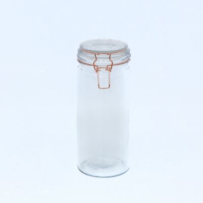 Kitchen Storage Jar With Copper Clip 25cm