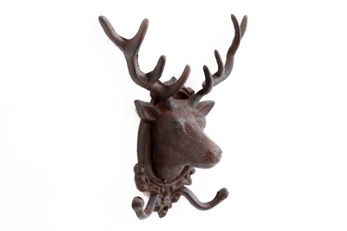 Stag 2 Hook Rack 27x26cm