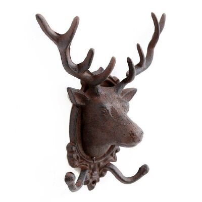 Stag 2 Hook Rack 27x26cm