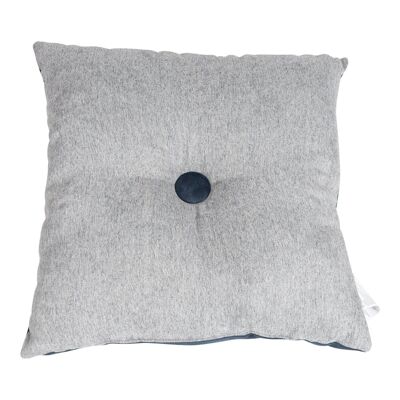 Coussin Décoratif Carré Double Face Bleu Clair 36cm