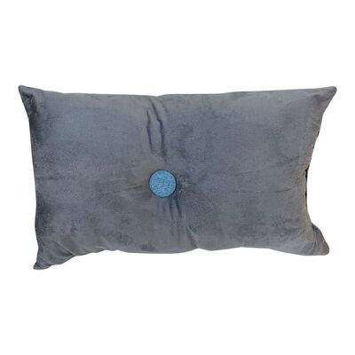 Coussin Décoratif Rectangulaire Double Face Gris 45cm