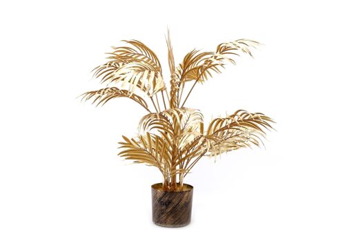 Gold Lux Faux Palm Tree - Small
