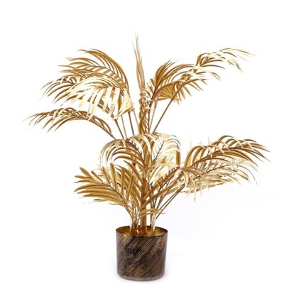 Gold Lux Faux Palm Tree - Small