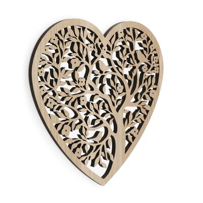 Heart Tree Of Life Cut Out Mirror 31cm